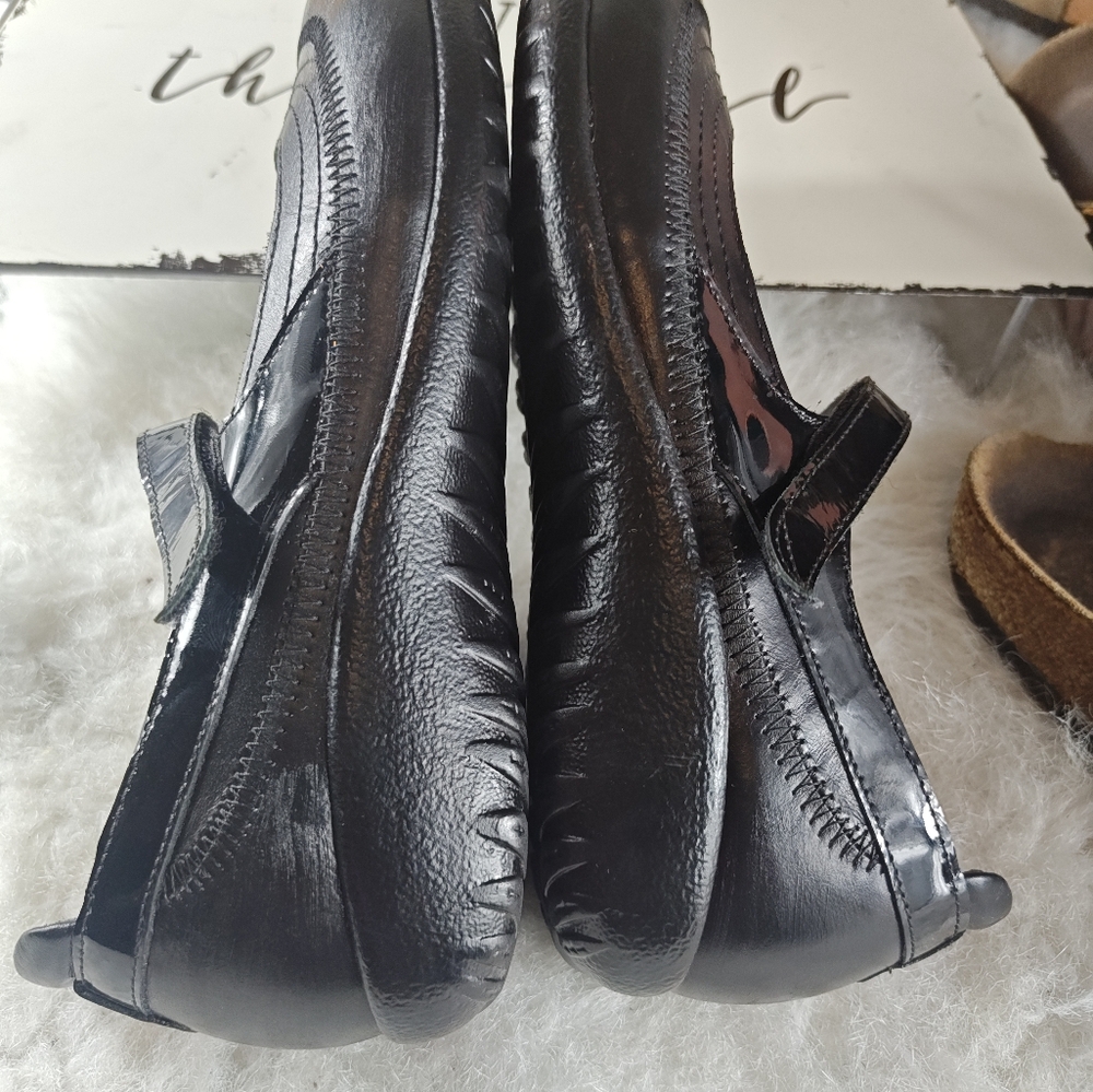 Naot Black Leather Mary Jane Shoes EUR 39 - Picture 9 of 10